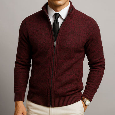 Henry | Merino Wool Zip-Up Cardigan