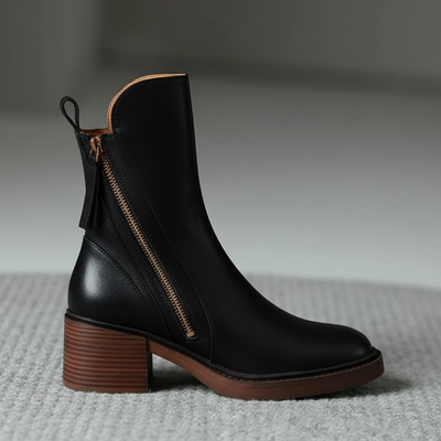Valentina | Ultra stylish leather boots with heels