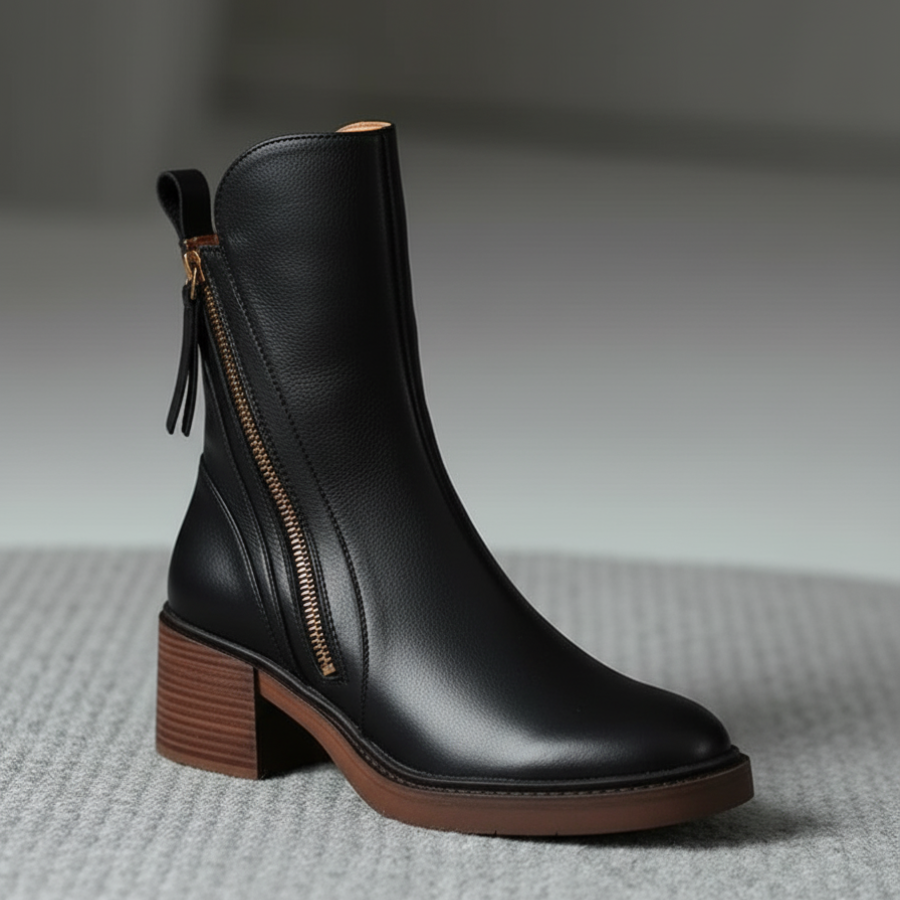 Valentina | Ultra stylish leather boots with heels