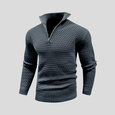 Maxwell | Textured Zip Sweater