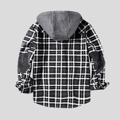 Adrien | Checkered Sherpa Jacket