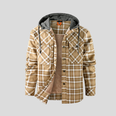 Adrien | Checkered Sherpa Jacket
